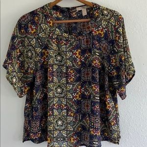 5/$30 Boxy Stain Glass Top